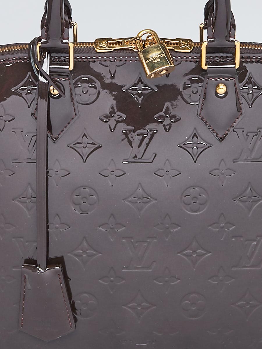 Louis Vuitton Terre d'Ombre Monogram Vernis Alma GM Bag - Yoogi's