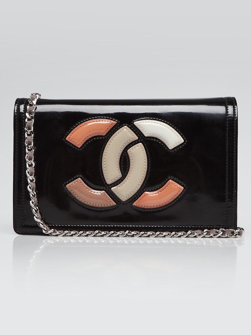 CHANEL Vinyl Small Lipstick Flap Fuchsia 281937