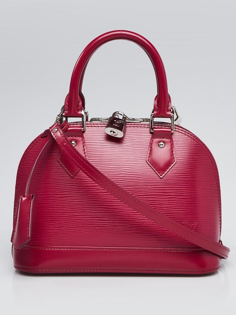 Louis Vuitton Alma pm Epi leather in Fuschia review and what fits in it! 