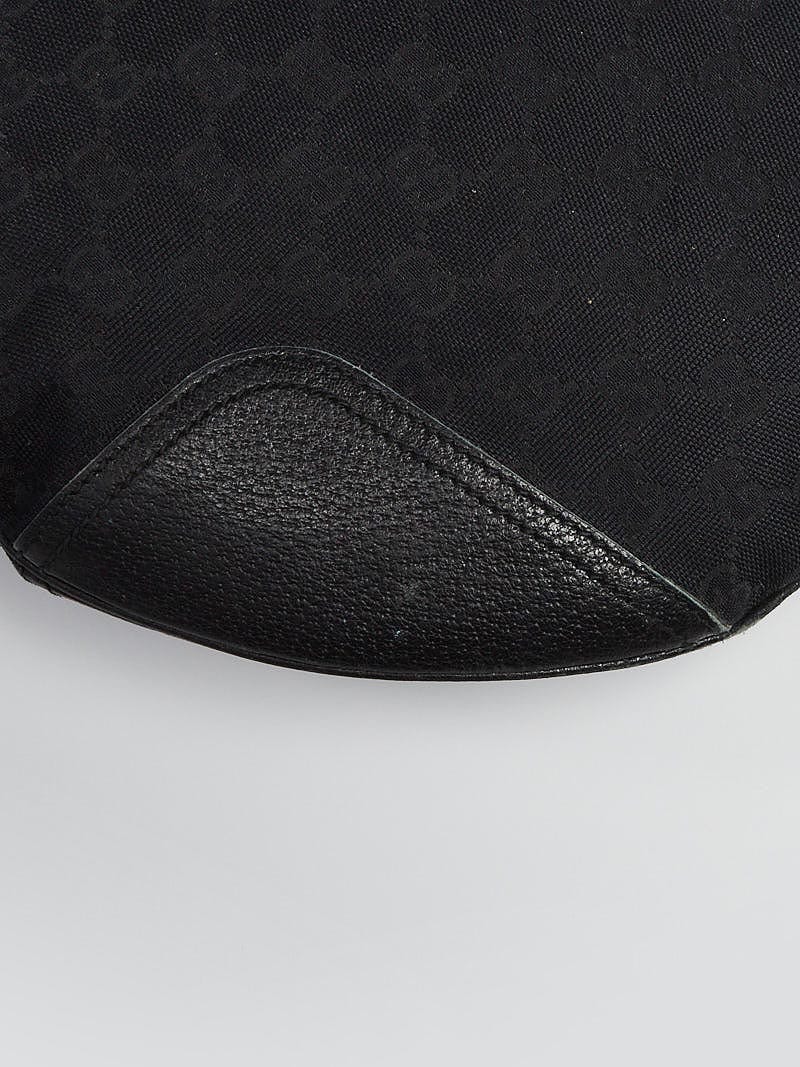Gucci Black GG Canvas Mini Jockey Pochette Bag - Yoogi's Closet