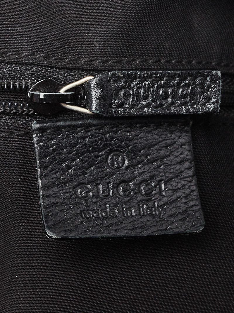 Gucci Black GG Canvas Mini Jockey Pochette Bag - Yoogi's Closet