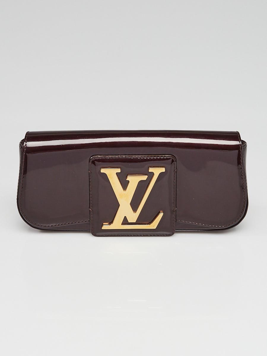 Louis Vuitton Amarante Monogram Vernis Pochette SoBe Clutch Bag