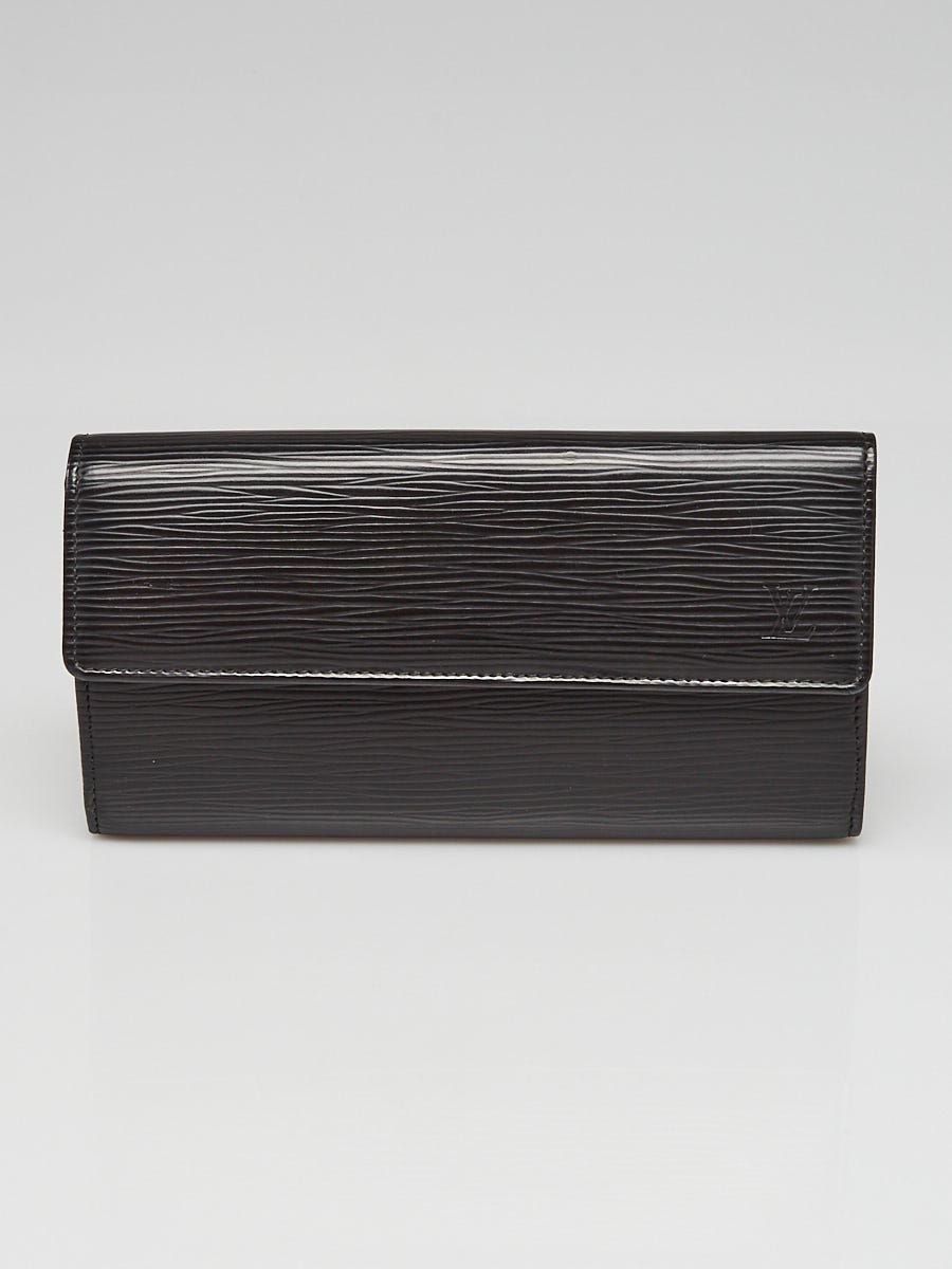 Vintage Louis Vuitton Black Epi Sarah Wallet