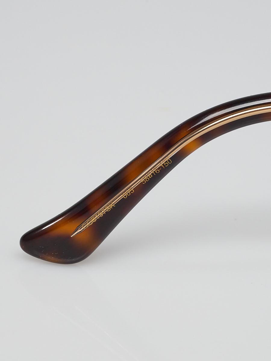 Gucci Burgundy Acetate Frame Gradient Tinted Sunglasses  display picture 3