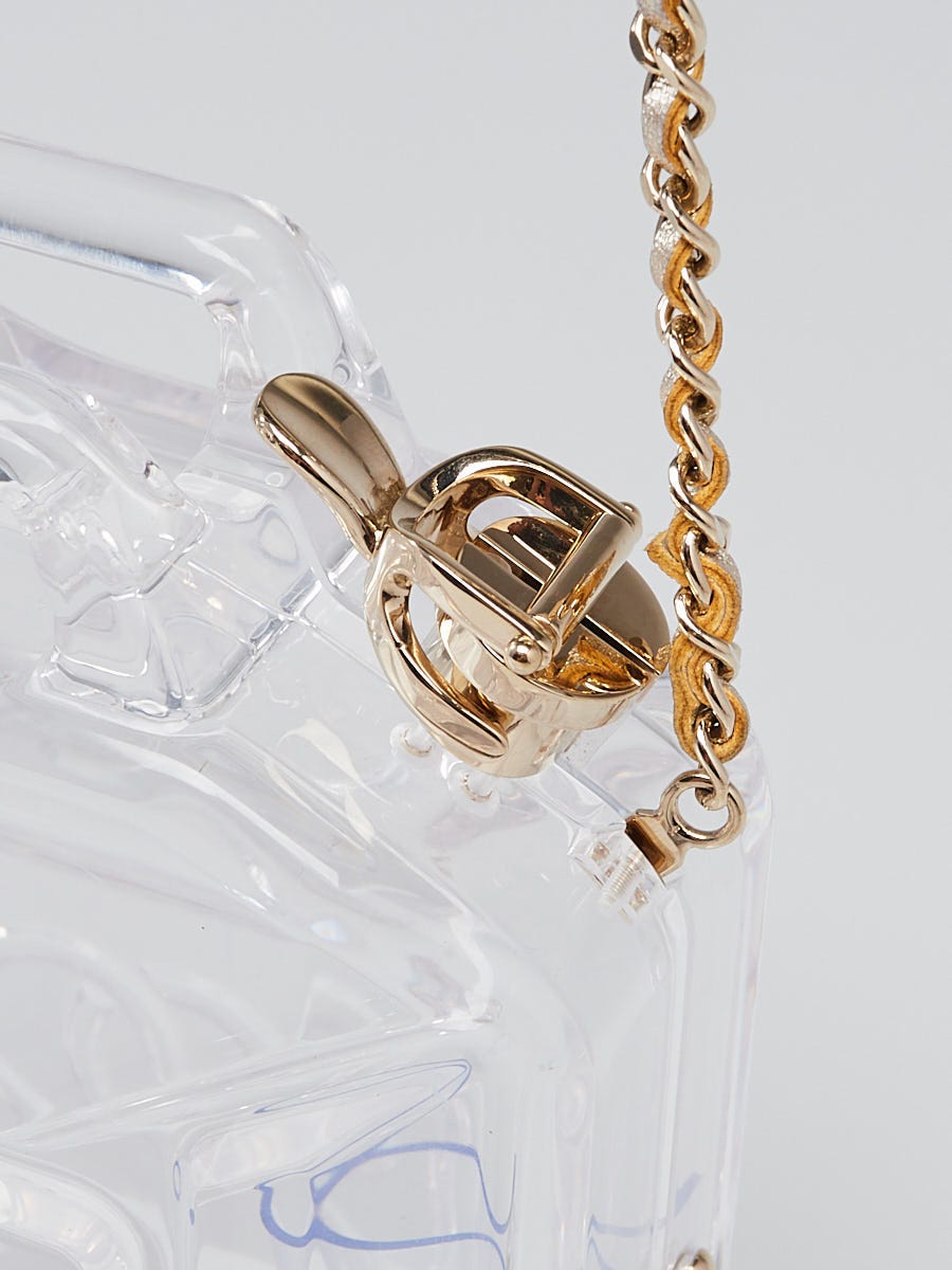 Chanel Clear Plexiglas Dubai by Night Gas Can Evening Bag