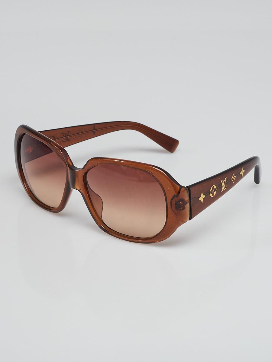 Louis Vuitton Honey Speckling Acetate Frame Gina Sunglasses - Yoogi's Closet