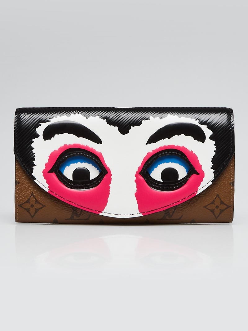 Louis Vuitton Monogram Reverse Epi Kabuki Mask Sarah Wallet