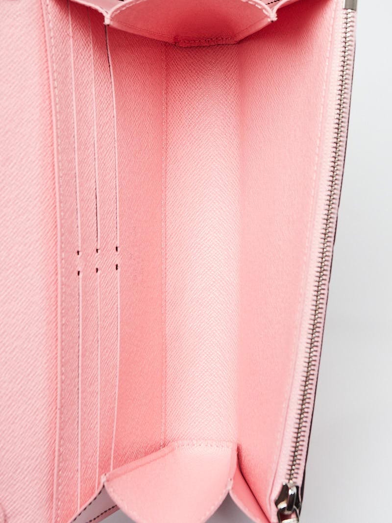 Louis Vuitton Pink Epi Leather Chain Flower Print Twist Wallet On