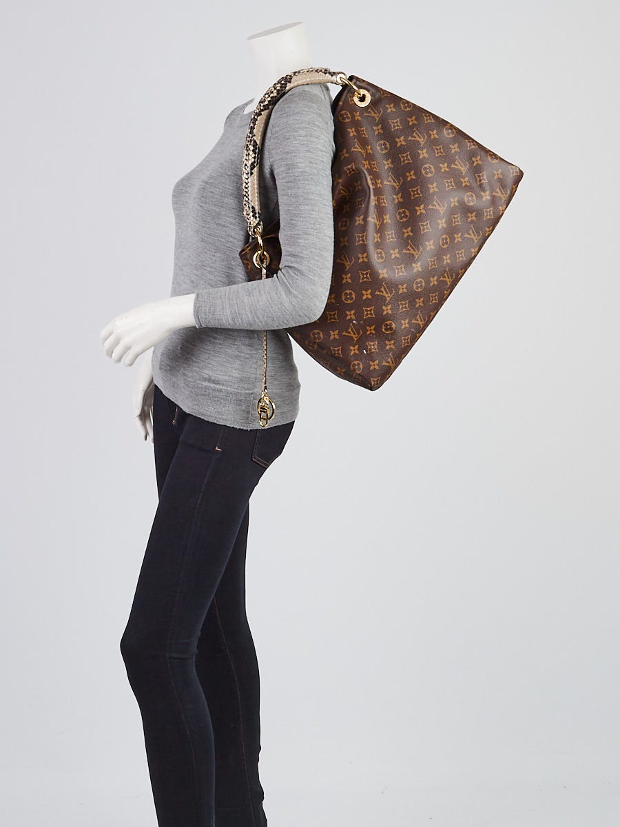 Louis Vuitton Monogram Canvas Python Artsy MM Shoulder Bag (SHF