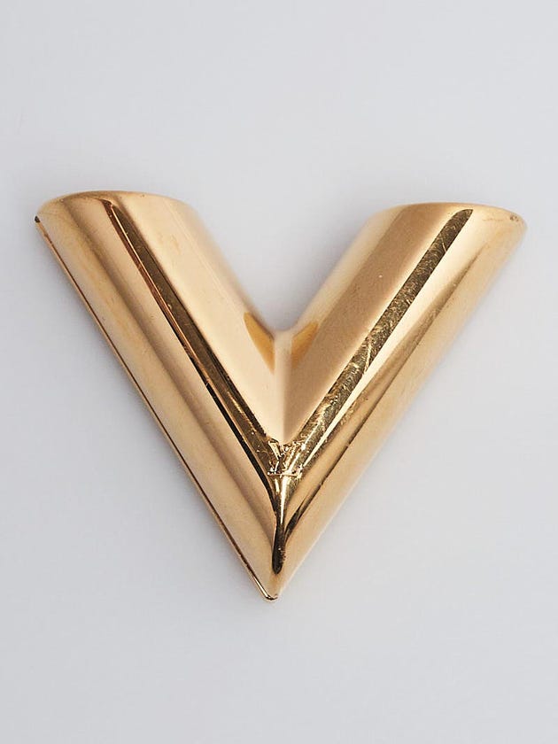 Louis Vuitton Goldtone Metal Magnetic Essential Brooch