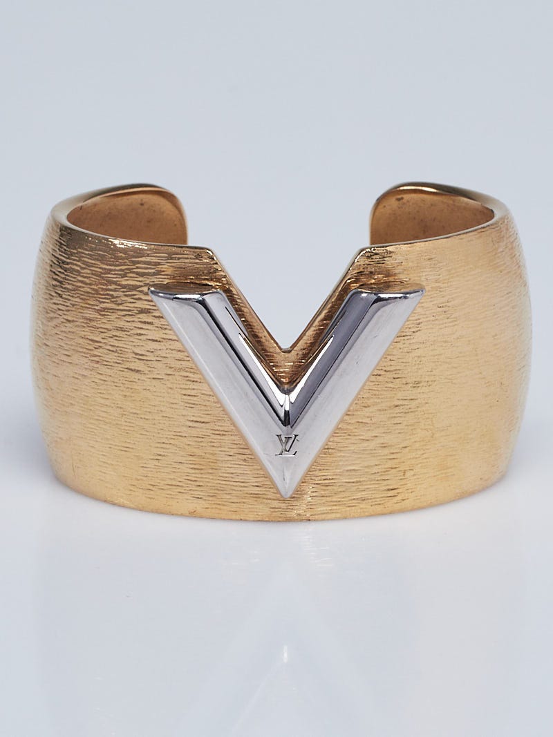 Louis vuitton v on sale cuff bracelet