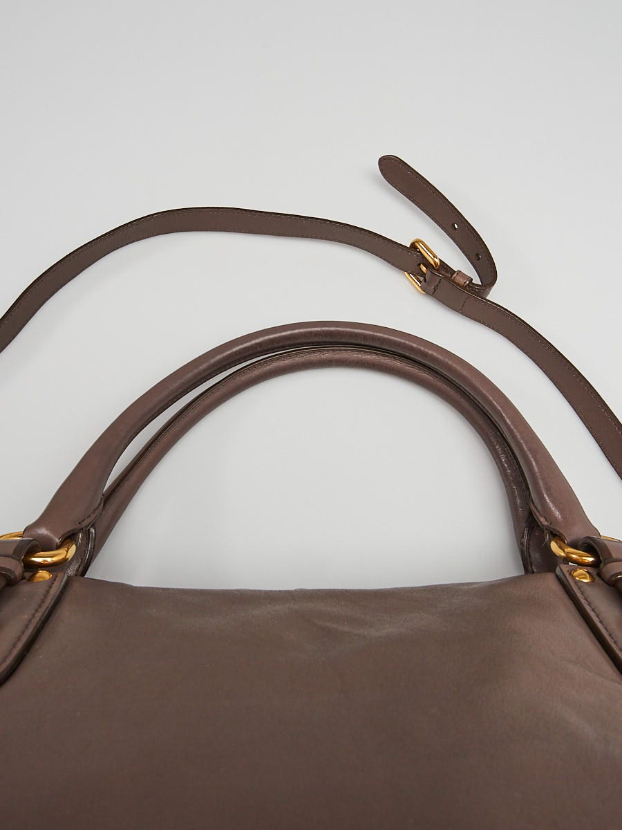Prada Bambu Soft Calf Leather Satchel Bag BR4281 | Yoogi's
