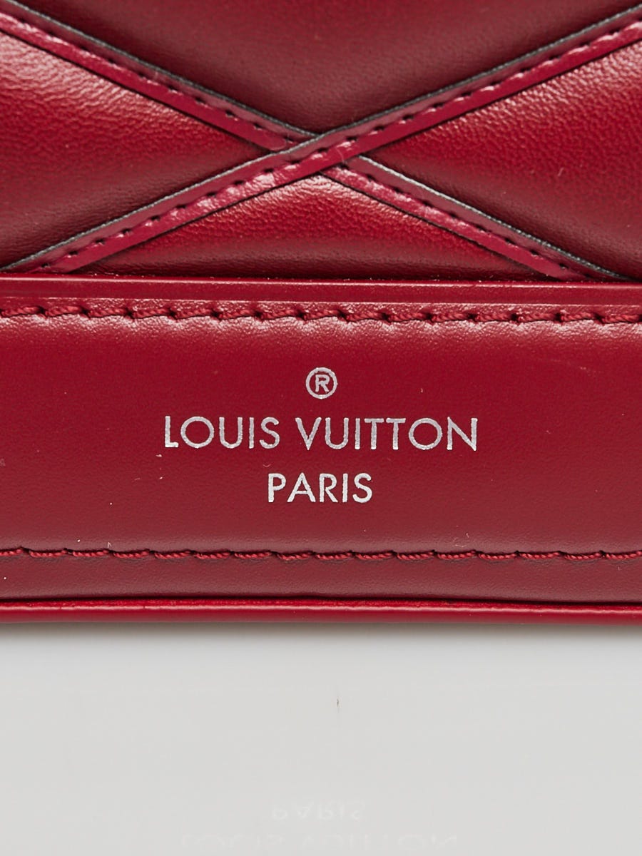Louis Vuitton Carmine Lambskin Leather Malletage Dora PM Bag