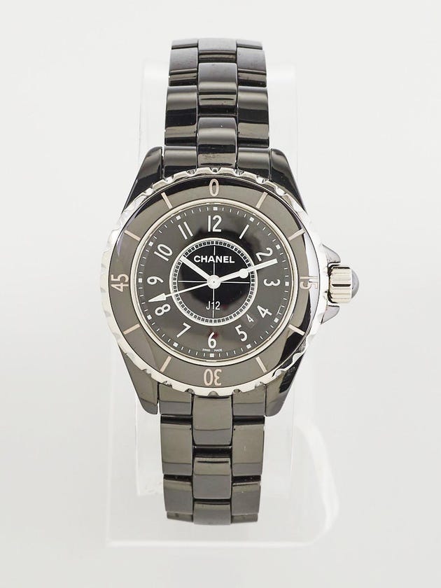 Chanel Black J12 Ceramic 33mm Swiss Quartz Watch