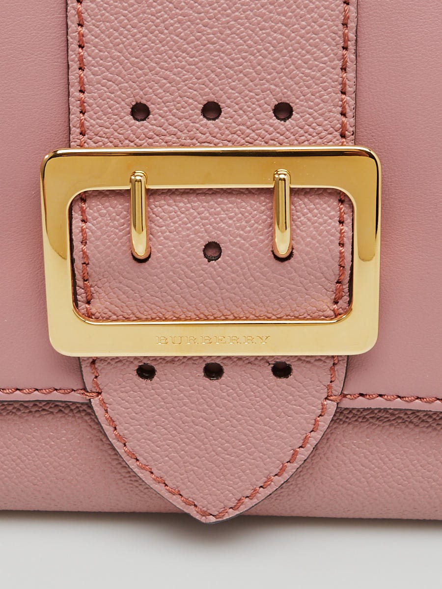 Burberry Dusty Pink Leather Small Buckle Bag | Yoogi's Closet