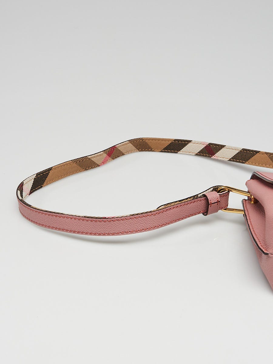 Burberry Dusty Pink Leather Small Buckle Bag | Yoogi's Closet