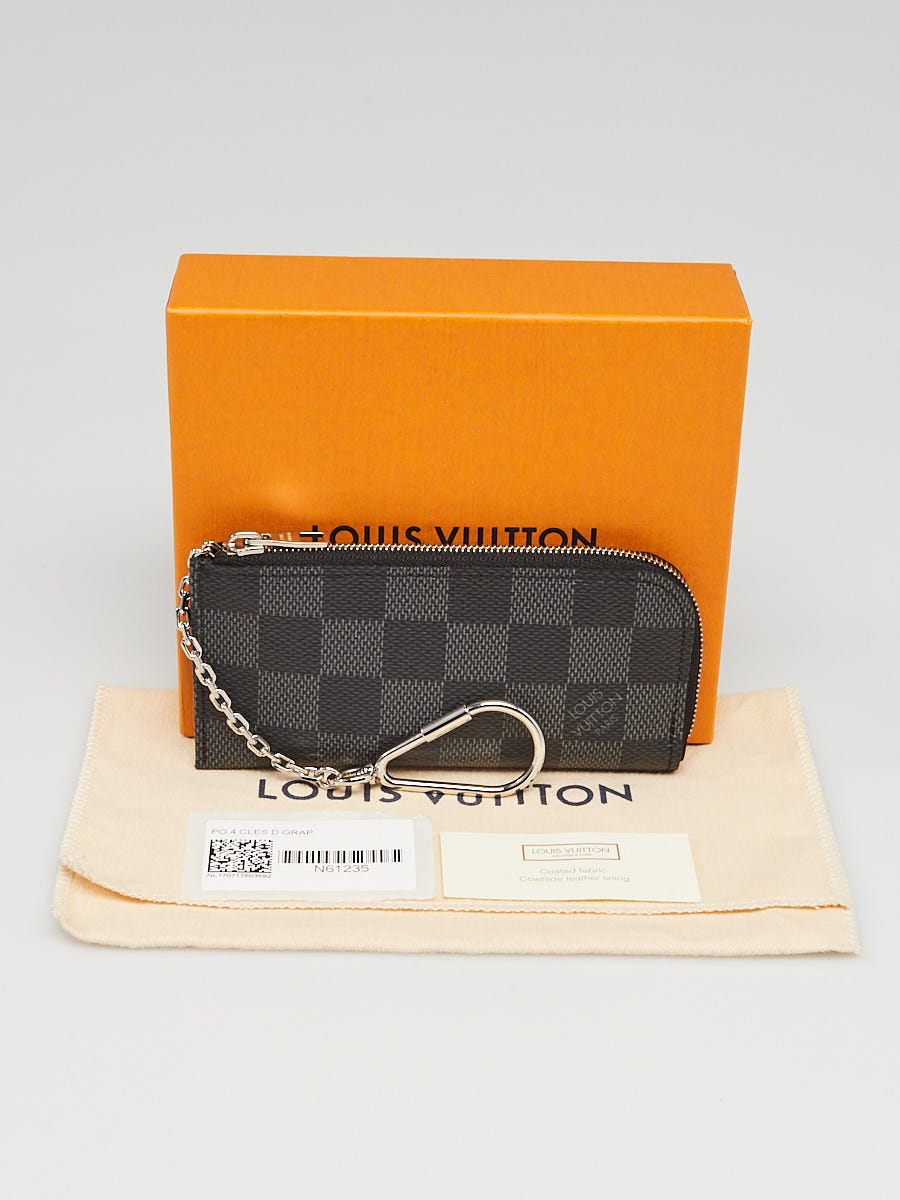 Pochette cles damier on sale graphite