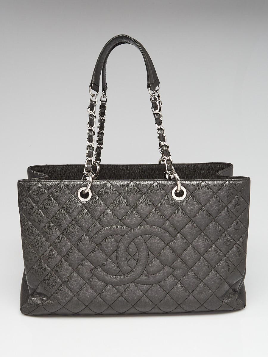 Chanel grand shopping discount tote quilted caviar