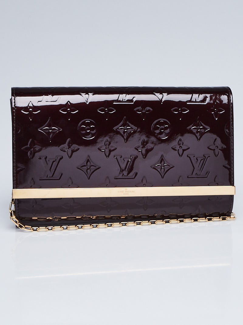 Louis Vuitton Amarante Monogram Vernis Ana Clutch Bag - Yoogi's Closet