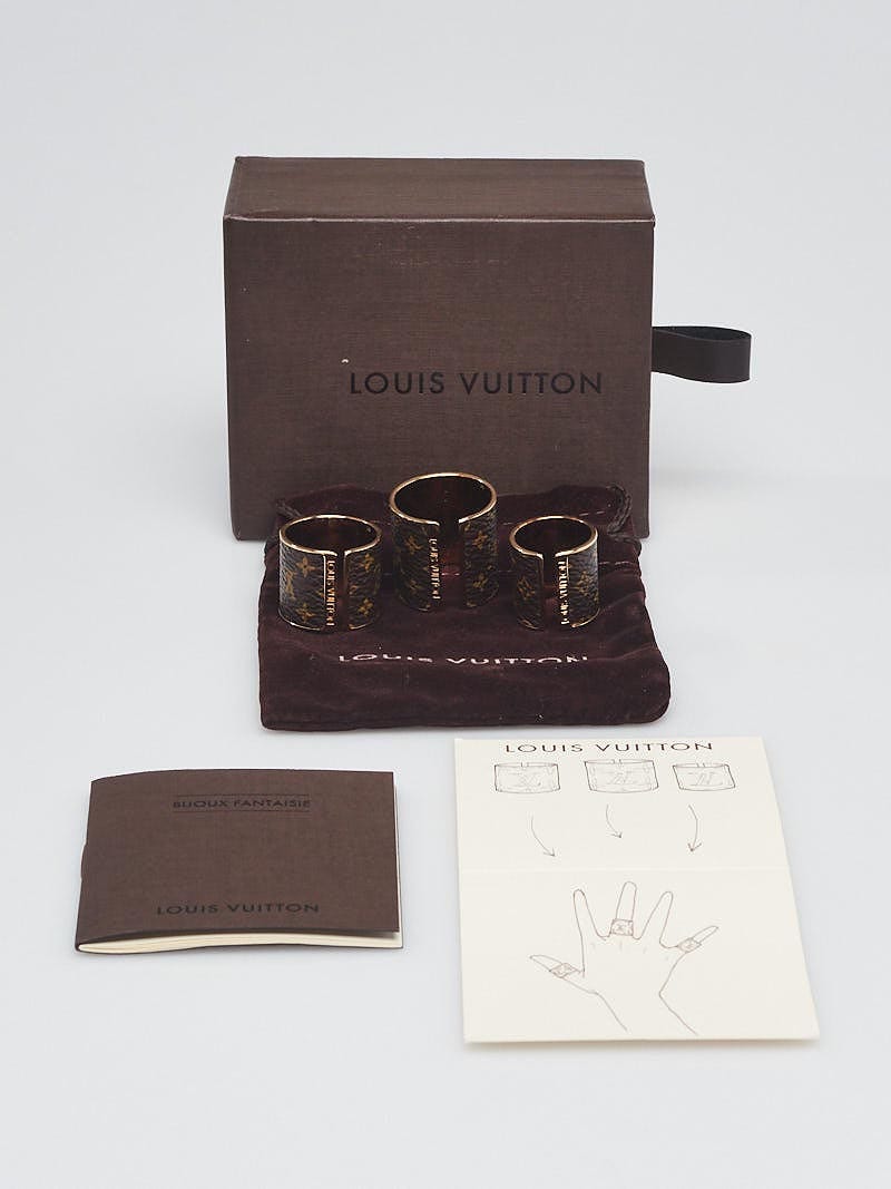 Louis Vuitton Monogram Canvas Skin Ring Set - Yoogi's Closet