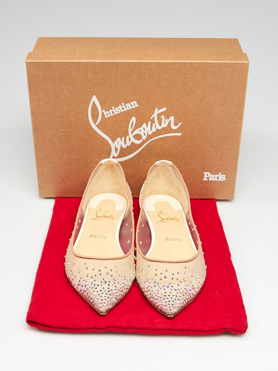 LOUBOUTIN FOLLIES STRASS FLAT - MW FASHION TALKY 