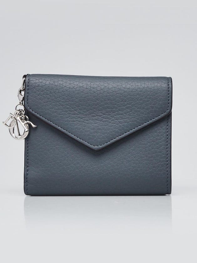Christian Dior Meteorite Leather Diorissimo Medium Envelope Wallet