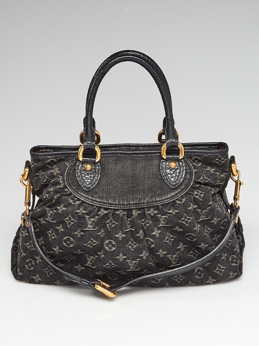 Louis Vuitton Black Monogram Denim Neo Cabby MM Bag - Yoogi's Closet