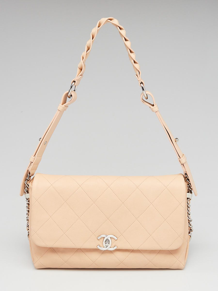 Chanel Brown Suede CC Flap Backpack Bag - Yoogi's Closet