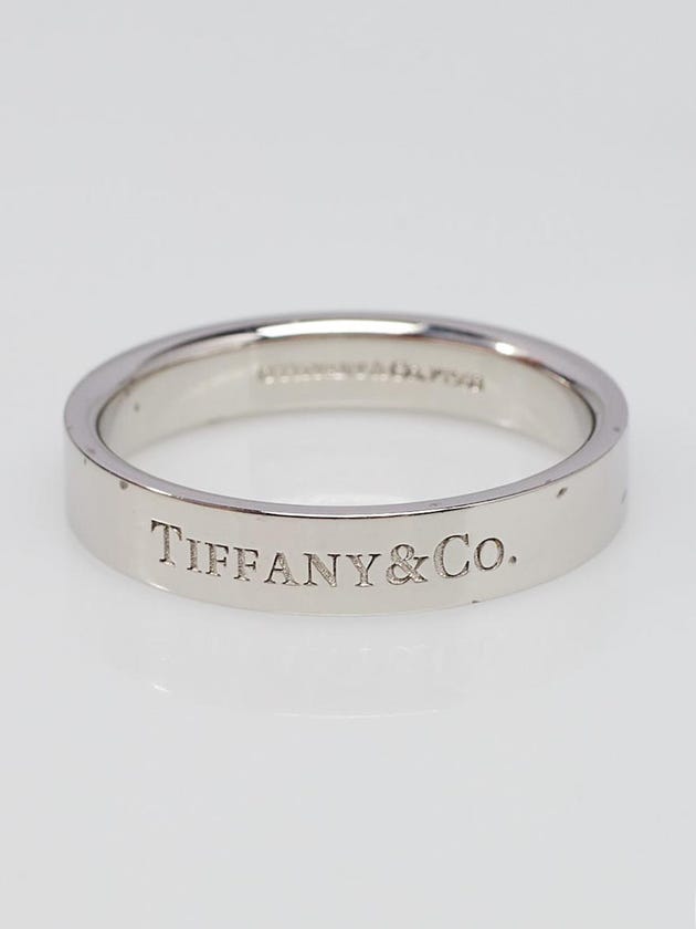 Tiffany & Co. Platinum Band Ring Size 8