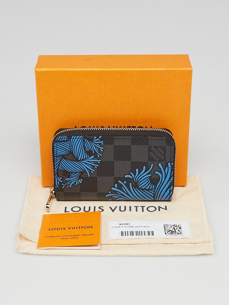 Louis Vuitton Limited Edition Damier Graphite Canvas Christopher Nemeth Rope  Coin Purse - Yoogi's Closet