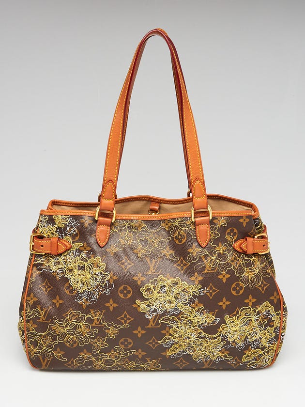 Louis Vuitton Limited Edition Gold Dentelle Batignolles Horizontal Bag