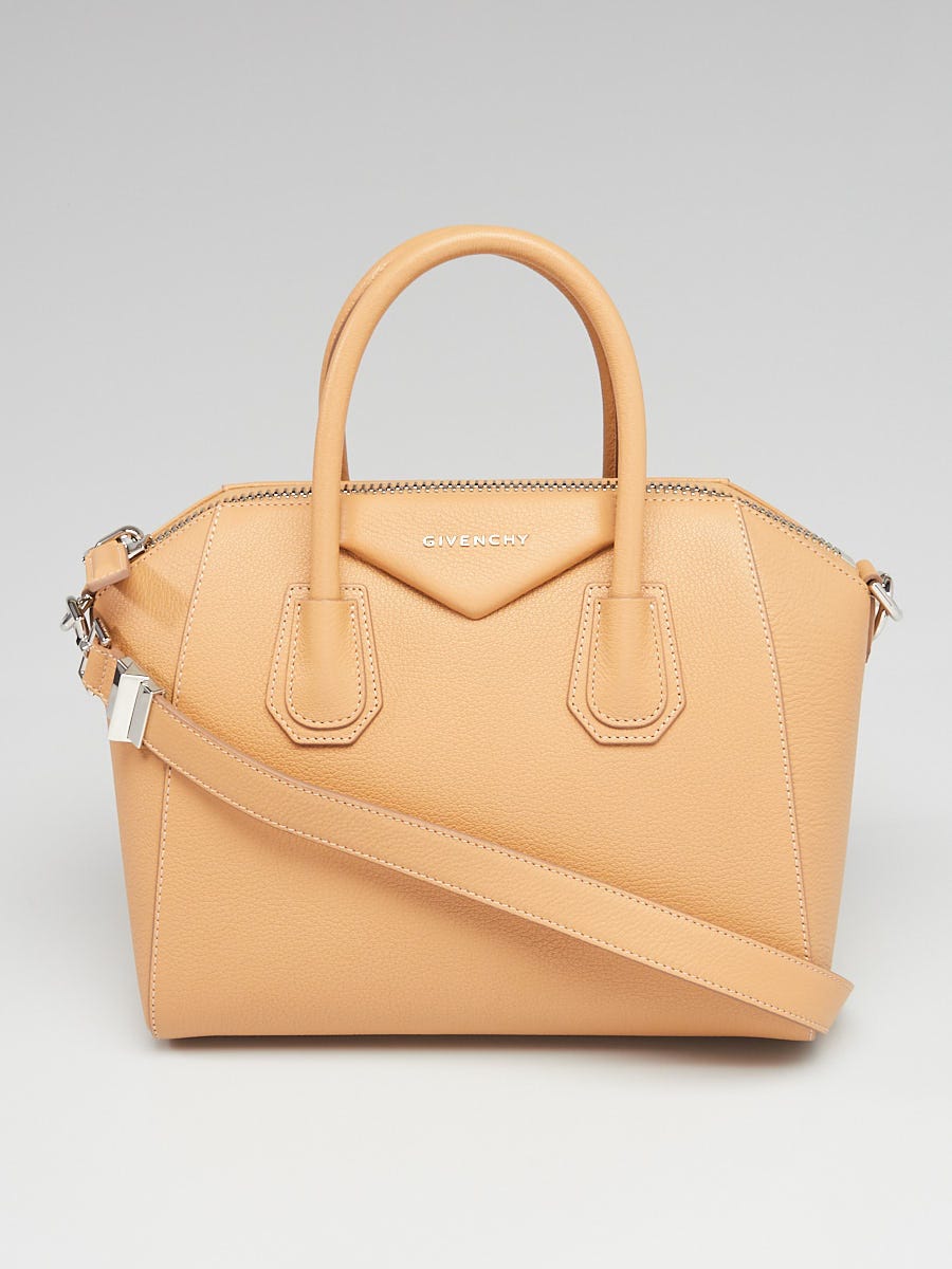 Givenchy Beige Sugar Goatskin Leather Small Antigona Bag