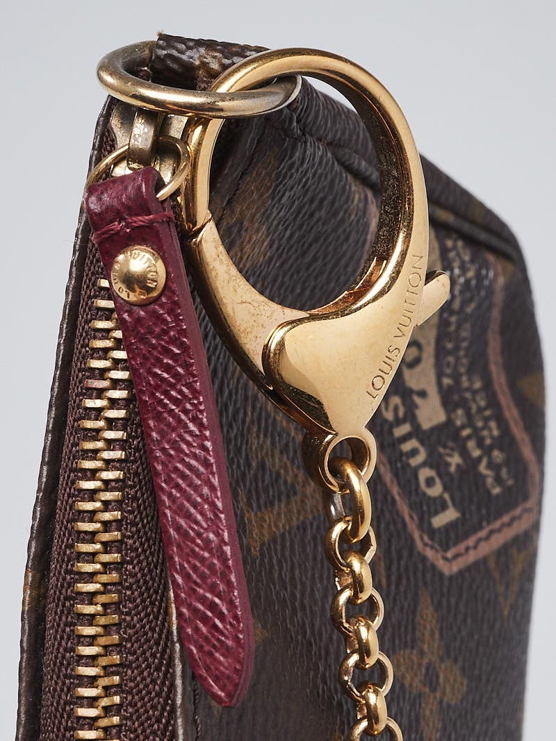 Louis Vuitton Limited Edition Monogram Canvas Patch Mini Accessories  Pochette Bag - Yoogi's Closet