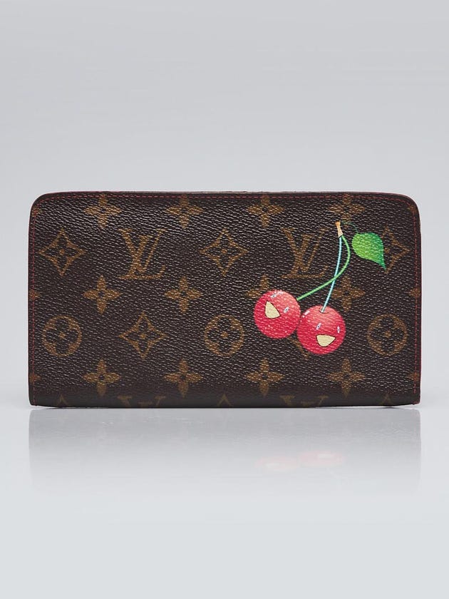Louis Vuitton Limited Edition Monogram Cerises Zippy Long Wallet