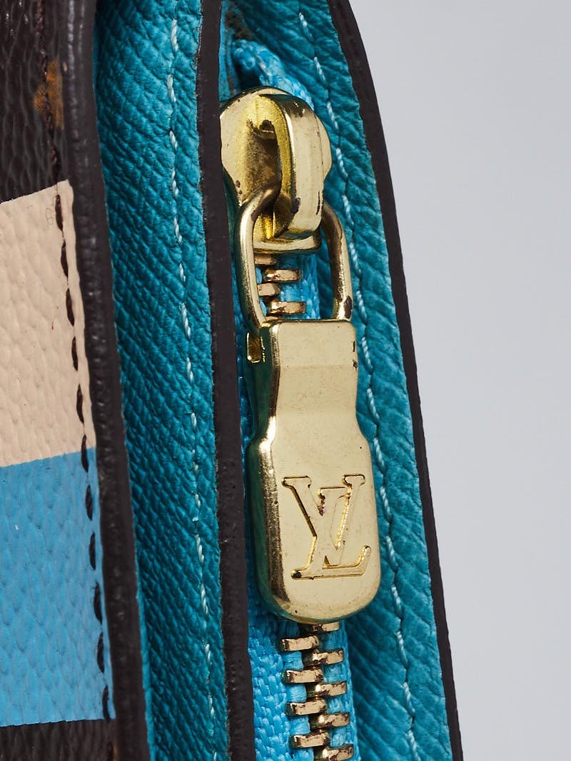 Louis Vuitton Limited Edition Blue Monogram Groom Compact Zippy