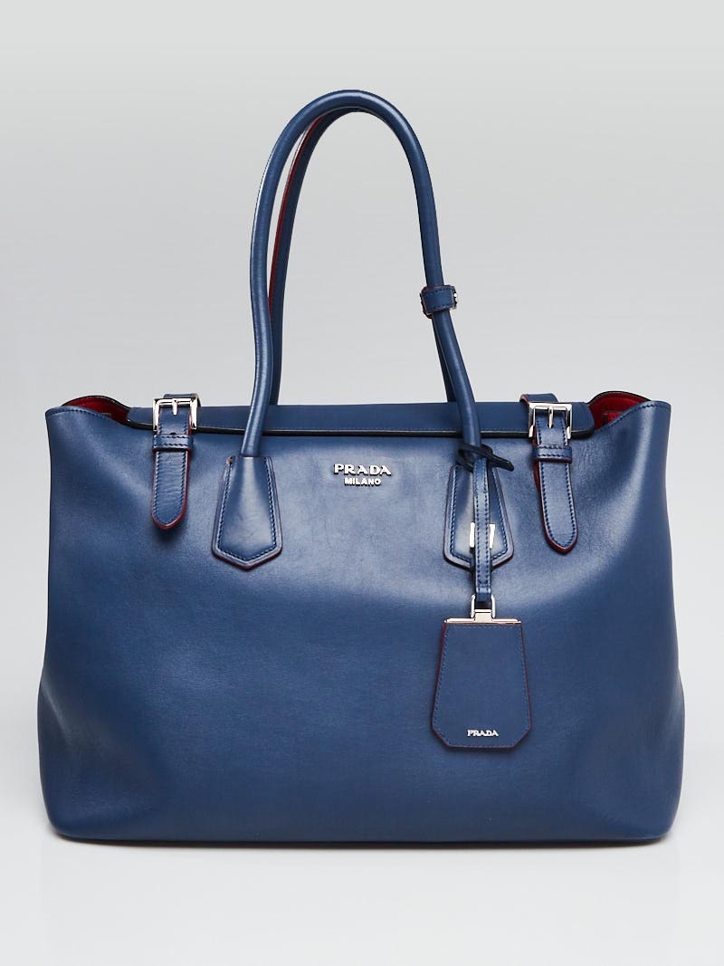Prada Bluette City Calf Leather Tote Bag BR5071 | Yoogi's Closet