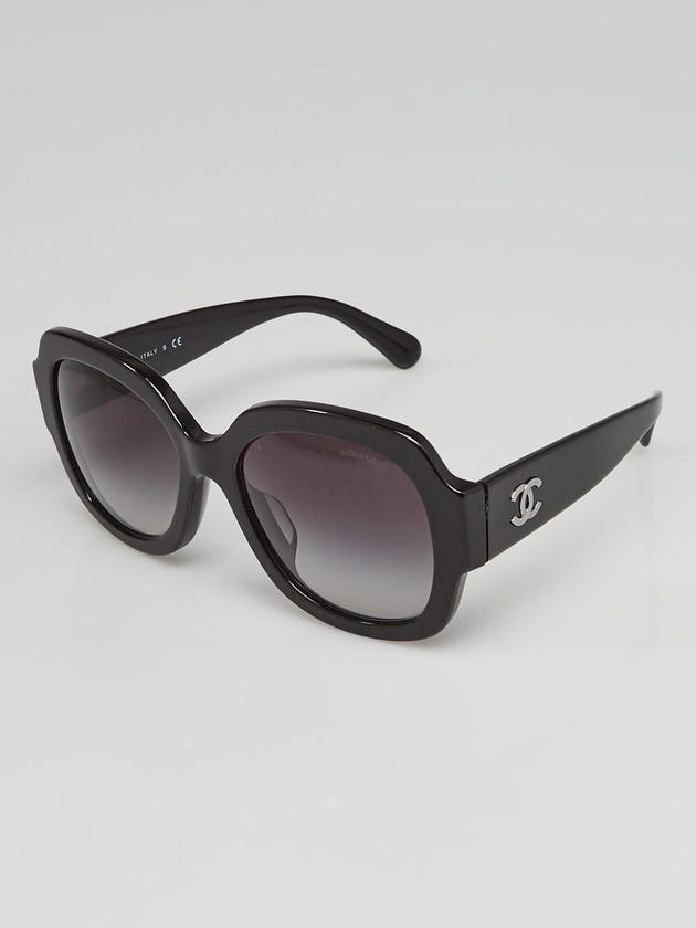Chanel Black Acetate Oversized Sunglasses 5373