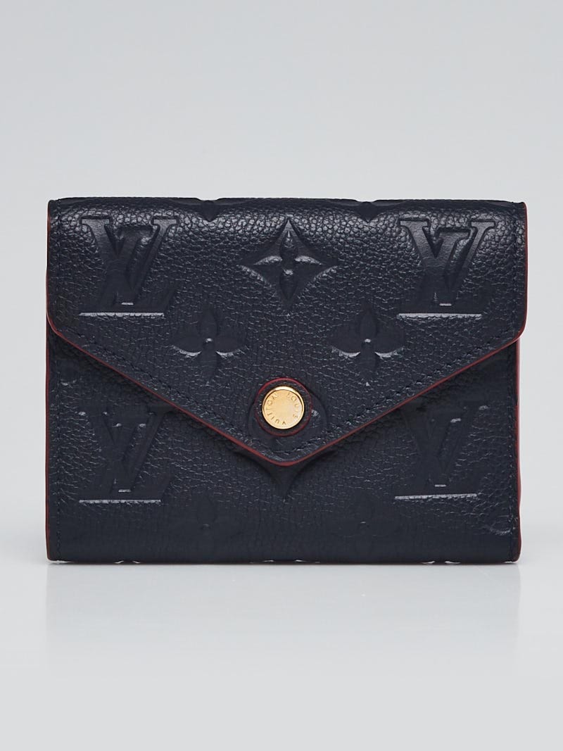 Louis Vuitton Black Monogram Empreinte Leather Victorine Wallet - Yoogi's  Closet