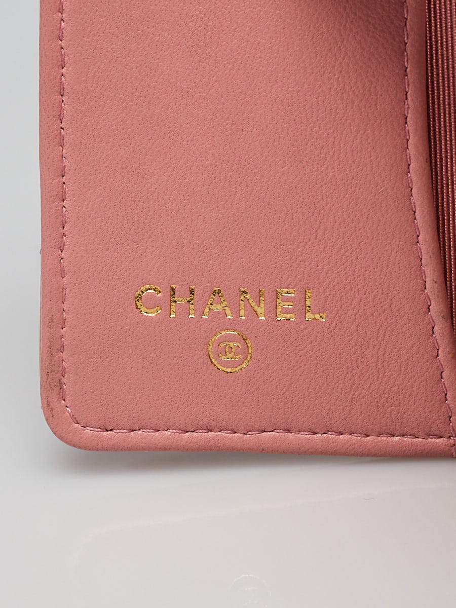 Chanel Pink Quilted Lambskin Leather Multicles 4 Key Holder