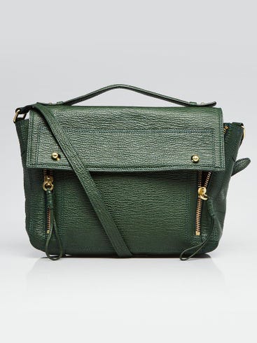 3.1 Phillip Lim Jade Shark Embossed Leather Pashli Messenger Bag | Yoogi's Closet 3.1 Phillip Lim Jade Shark Embossed Leather Pashli Messenger Bag | Yoogi's Closet
