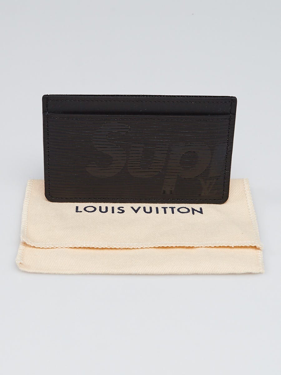 Louis Vuitton Limited Edition Black Epi Leather Supreme Card Holder -  Yoogi's Closet