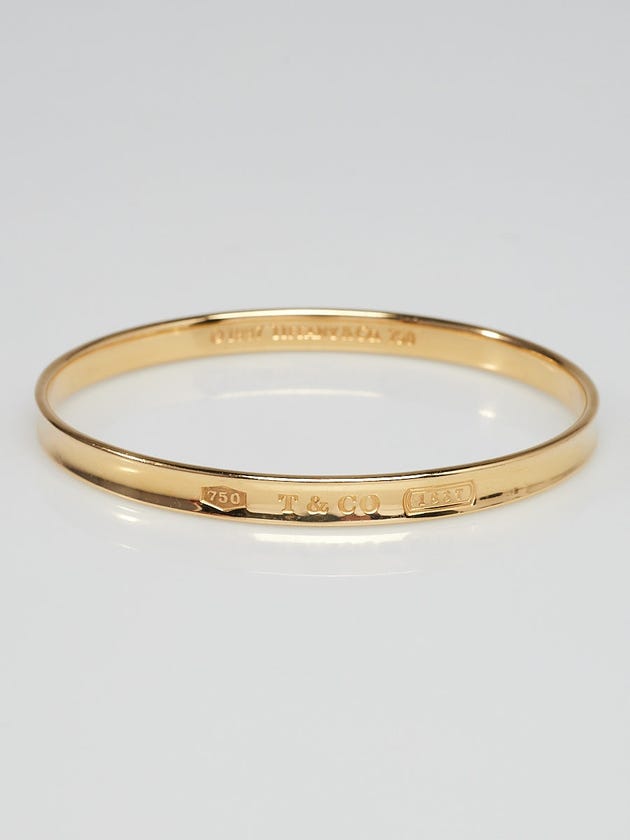 Tiffany & Co. 18k Yellow Gold 1837 Bangle Bracelet