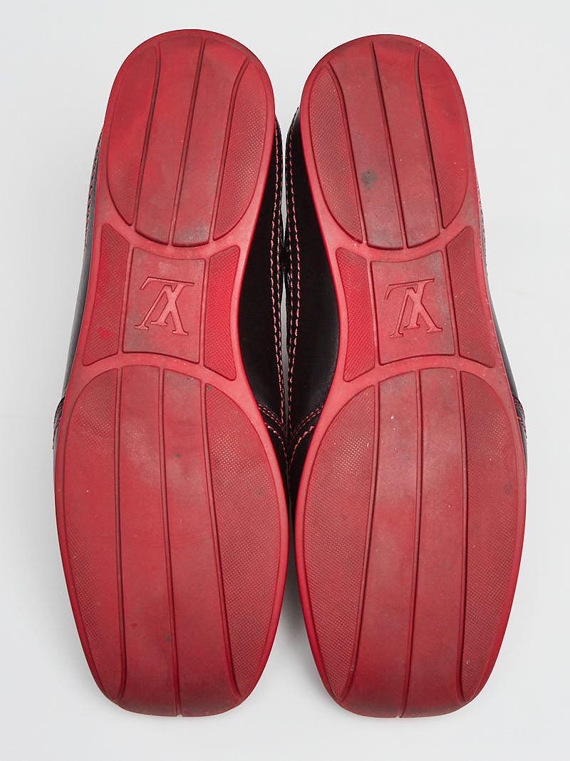 Louis Vuitton Black Multicolor Coated Canvas Low Top