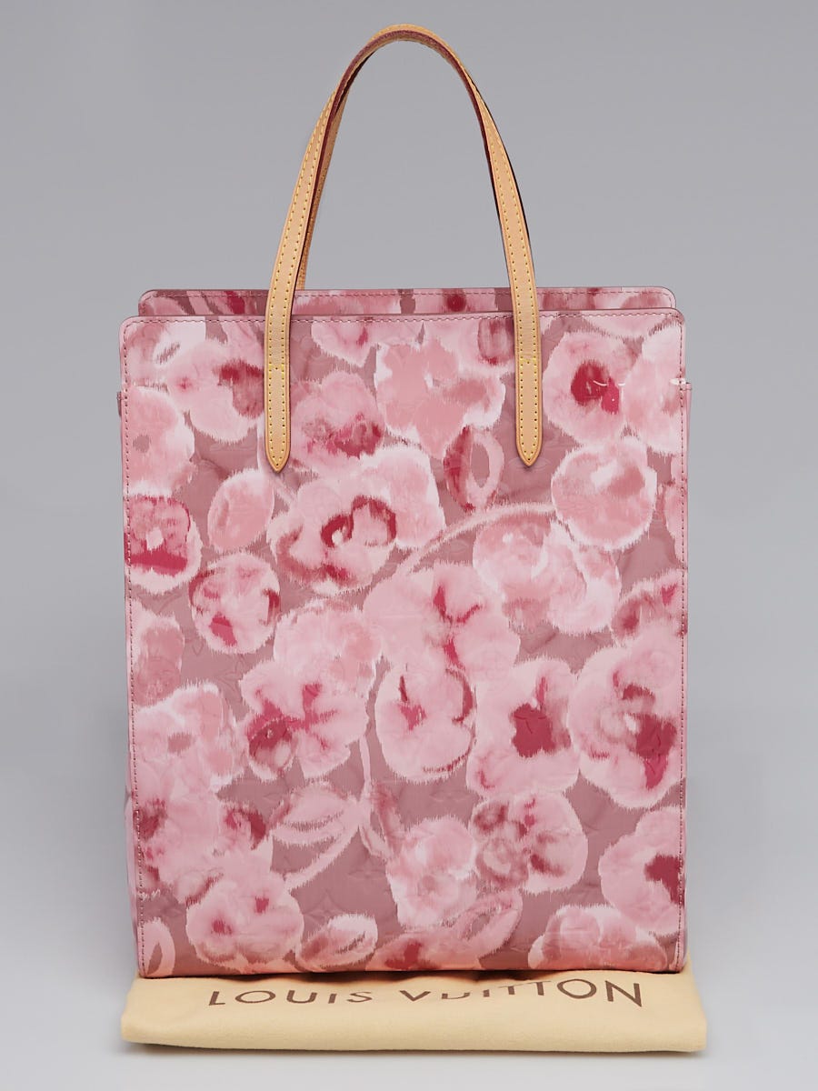 🔴SOLD🔴Edición Especial Colección Summer 2013. Bolsa Louis Vuitton Rose  Velours Ikat Catalina NS en piel vernis color rosa con monogram…