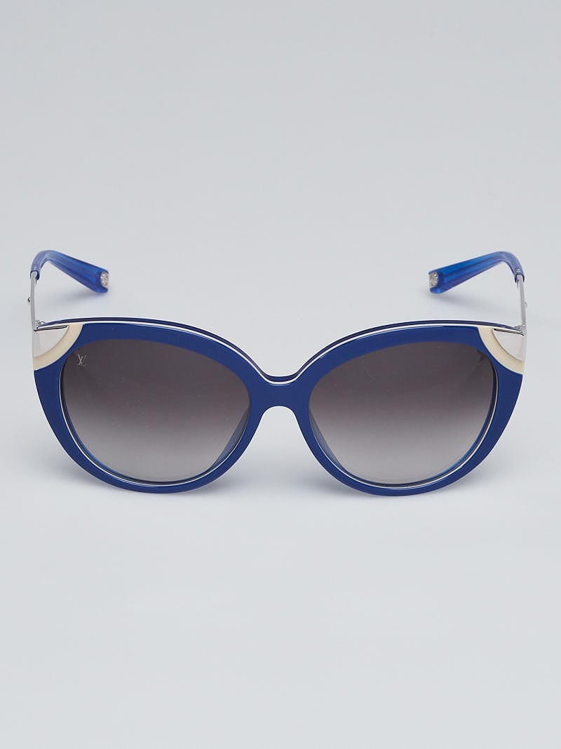 Louis Vuitton Blue Frame Amber Sunglasses Z0741E | Yoogi display picture 1