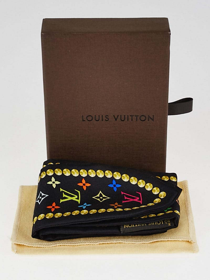 Louis Vuitton Black Multicolore Tsuini Twilly Bandeau Scarf Louis Vuitton Black Multicolore Tsuini Twilly Bandeau Scarf