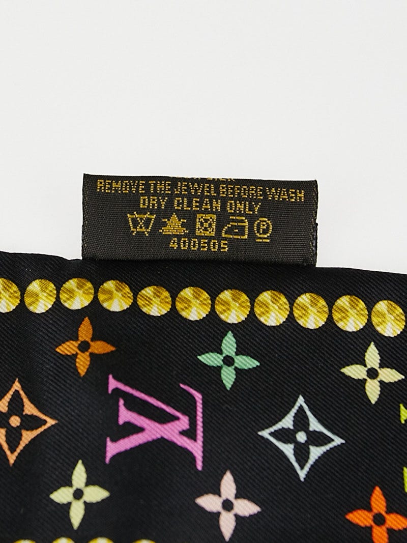 Louis Vuitton Black Multicolore Tsuini Twilly Bandeau Scarf Louis Vuitton Black Multicolore Tsuini Twilly Bandeau Scarf
