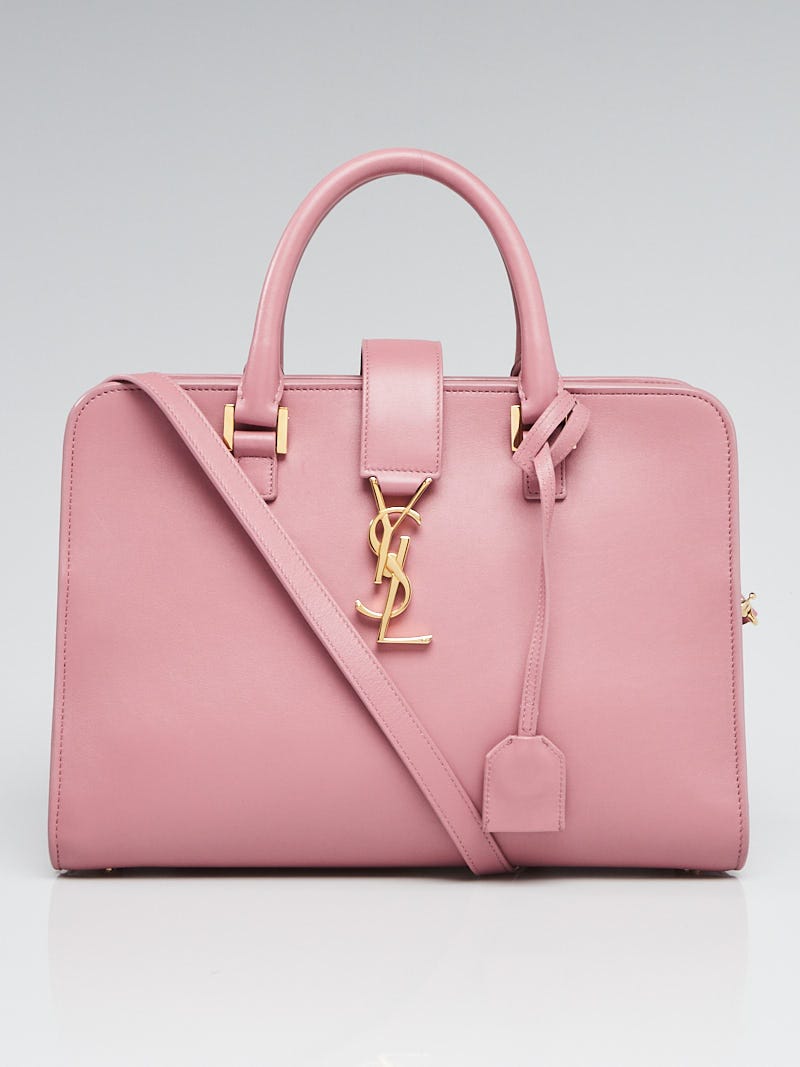 Yves Saint Laurent Pink Calfskin Leather Small Monogram Cabas Bag - Yoogi's  Closet