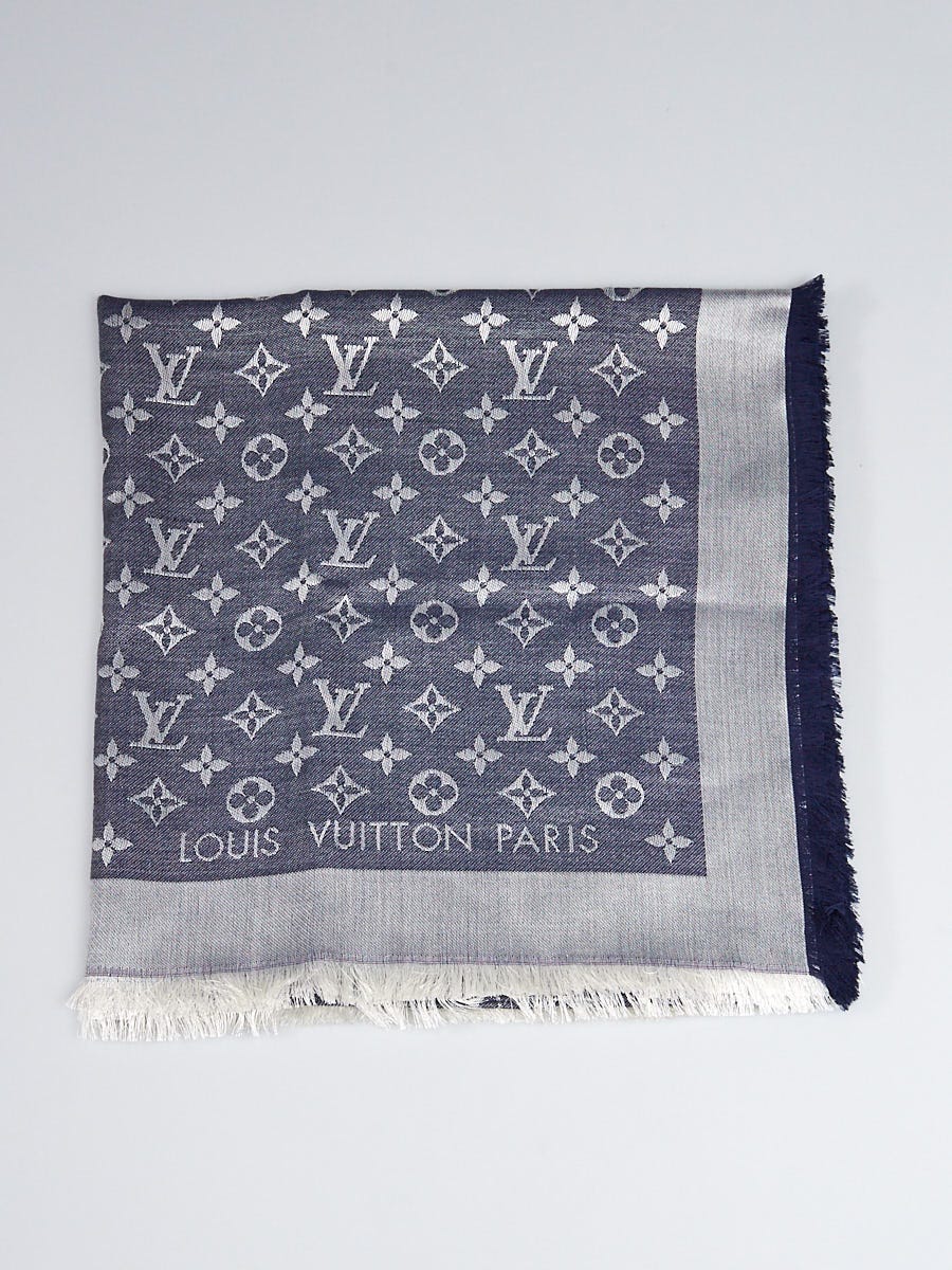 Louis Vuitton, Accessories, Lv Monogram Denim Shawl Good Condition