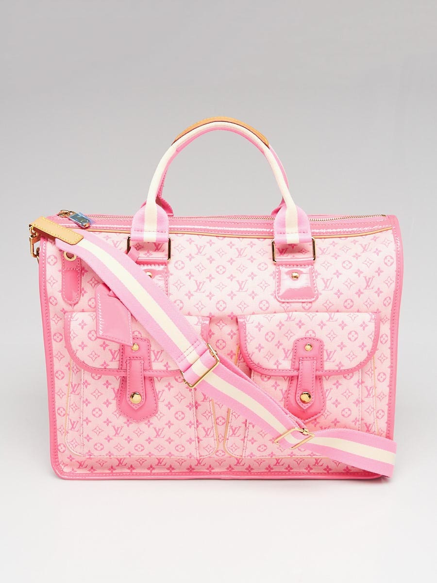 Louis Vuitton Pink Monogram Mini Lin Canvas Sac Mary Kate 48H